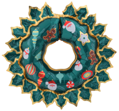 Шар (31"/79 см) Фигура, Венок Новогодний, 1 шт. в уп.